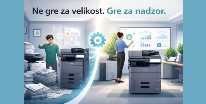 Velikost podjetja ni pravi kriterij za upravljanje tiskanja